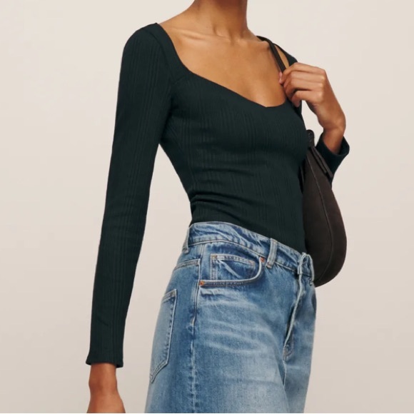 NWT Reformation Leighton Knit Top - Picture 6 of 7